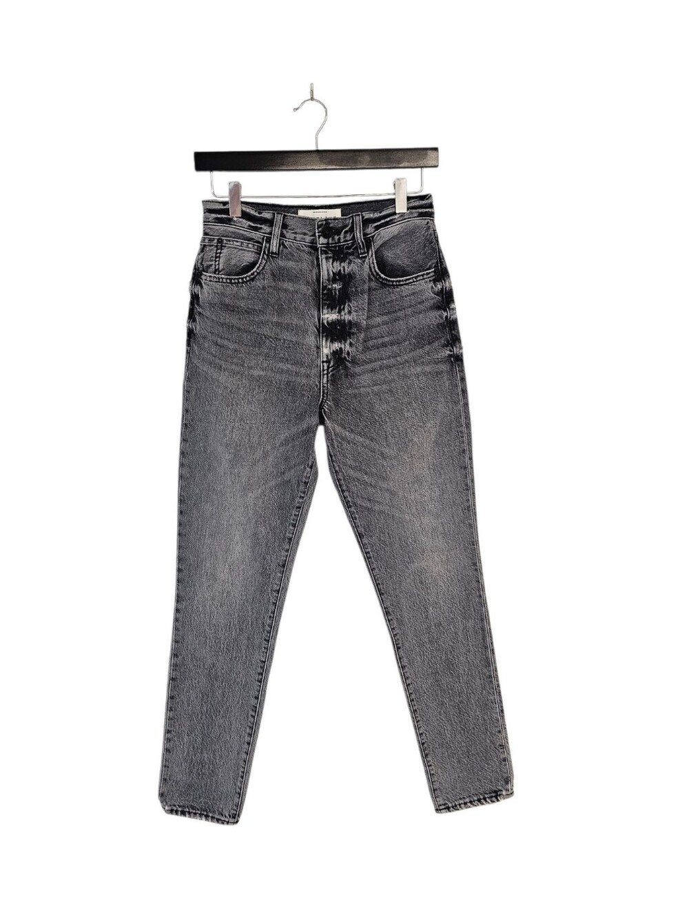 SLVRLAKE 100% Cotton High Rise Straight Leg Gray Jeans 26 NWT